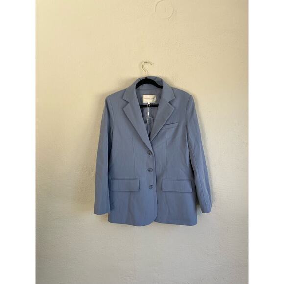 Anthropologie Endless Rose Woman Clean Blue 3 Button Suit Blazer , Size … - Picture 6 of 15